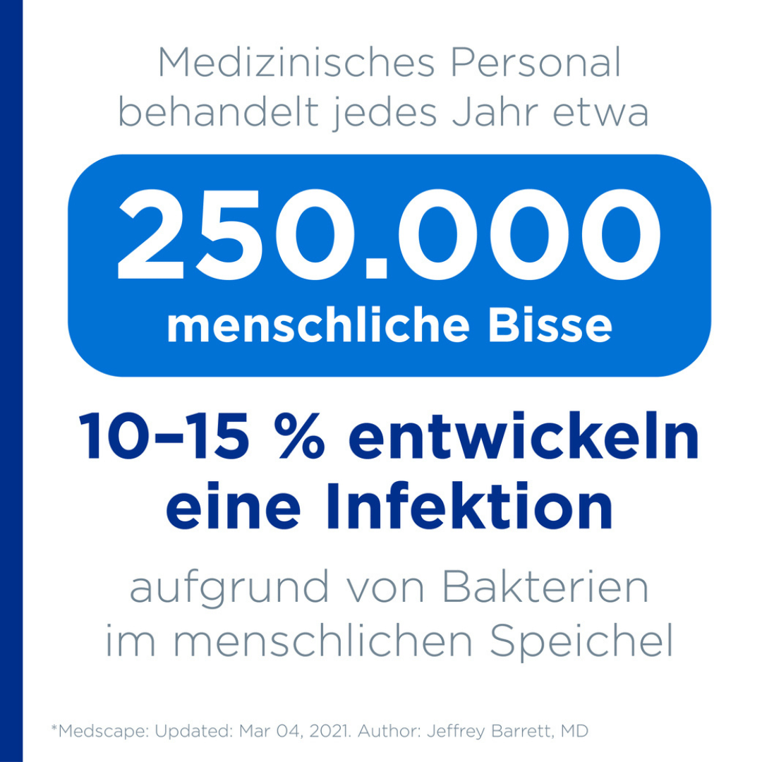 250,000 menschliche bisse medizinisches personal