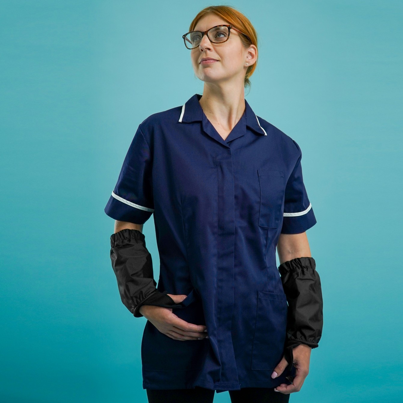 bite resistant arm guards for nurses