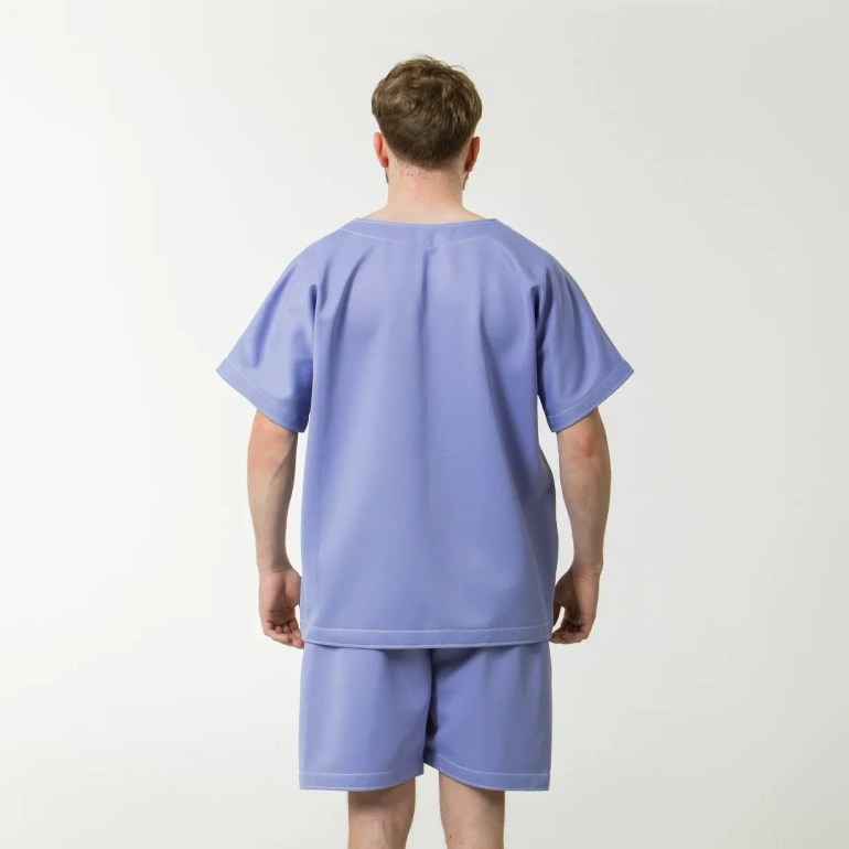 Behind shot of male wearing a STRONGTEX anti-ligature t-shirt