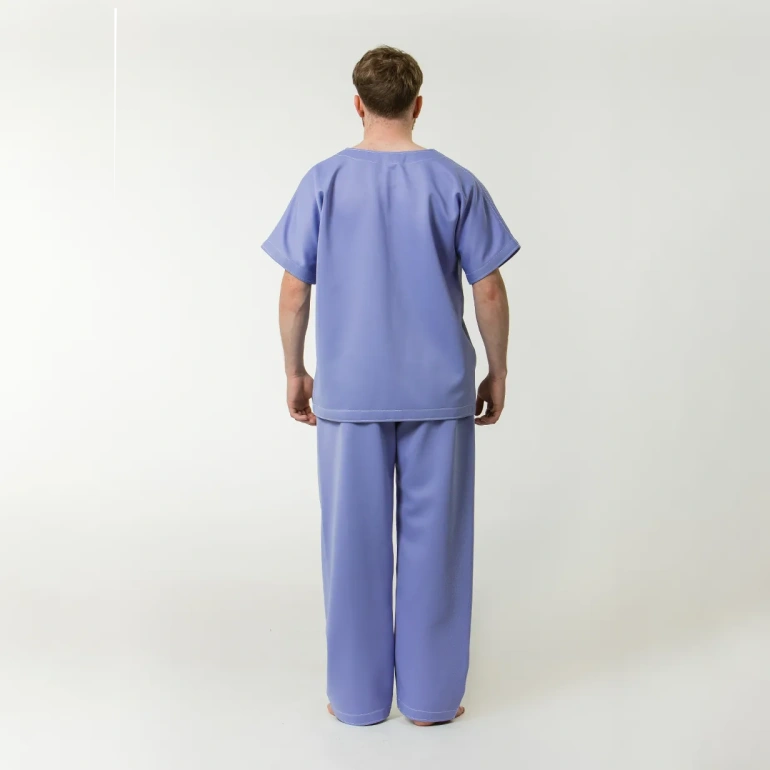 Photo from behind of anti-ligature trousers
