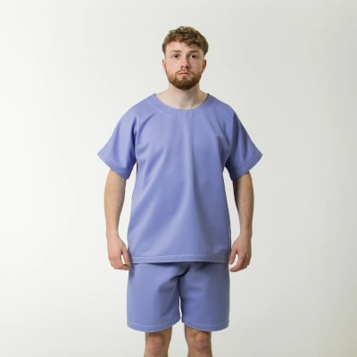 Male wearing anti-ligature t-shirt